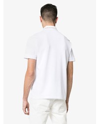 weißes bedrucktes Polohemd von Versace