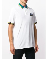 weißes bedrucktes Polohemd von Polo Ralph Lauren