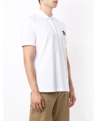 weißes bedrucktes Polohemd von Armani Exchange