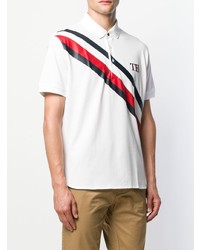 weißes bedrucktes Polohemd von Tommy Hilfiger