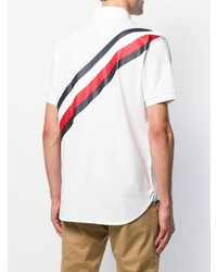 weißes bedrucktes Polohemd von Tommy Hilfiger