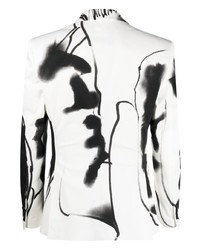 weißes bedrucktes Sakko von Moschino