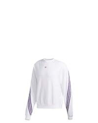 weißes bedrucktes Sweatshirt von adidas Originals