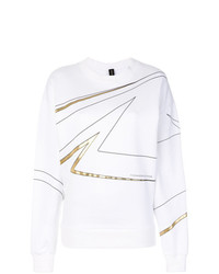 weißes bedrucktes Sweatshirt von Alexandre Vauthier