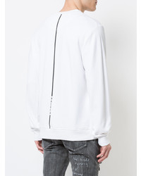 weißes bedrucktes Sweatshirt von Haculla