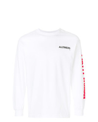weißes bedrucktes Sweatshirt von Alltimers