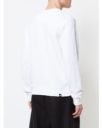 weißes bedrucktes Sweatshirt von Mostly Heard Rarely Seen 8-Bit