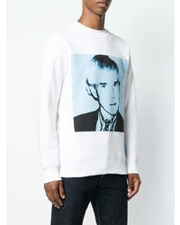 weißes bedrucktes Sweatshirt von Calvin Klein Jeans