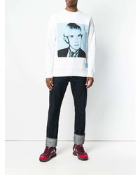 weißes bedrucktes Sweatshirt von Calvin Klein Jeans