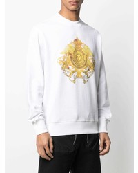 weißes bedrucktes Sweatshirt von VERSACE JEANS COUTURE