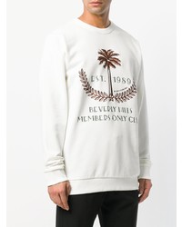 weißes bedrucktes Sweatshirt von Ih Nom Uh Nit