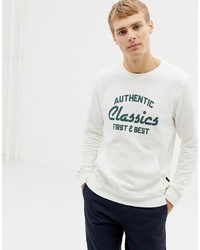 weißes bedrucktes Sweatshirt von Burton Menswear
