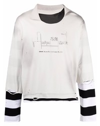 weißes bedrucktes Sweatshirt von C2h4
