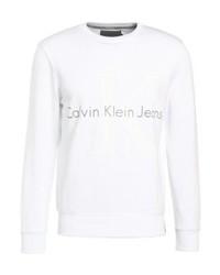 weißes bedrucktes Sweatshirt von Calvin Klein