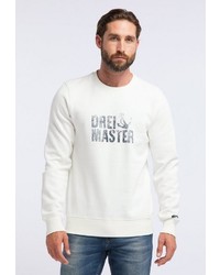 weißes bedrucktes Sweatshirt von Dreimaster