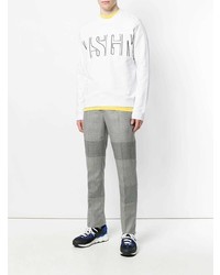 weißes bedrucktes Sweatshirt von MSGM