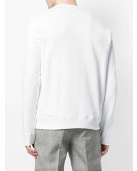 weißes bedrucktes Sweatshirt von MSGM