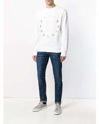 weißes bedrucktes Sweatshirt von Études