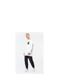 weißes bedrucktes Sweatshirt von Hype