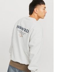 weißes bedrucktes Sweatshirt von Jack & Jones