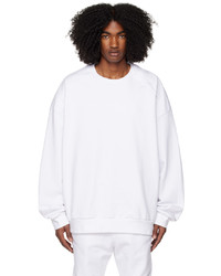 weißes bedrucktes Sweatshirt von Juun.J