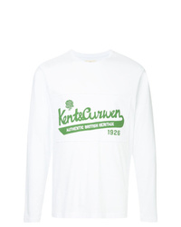 weißes bedrucktes Sweatshirt von Kent & Curwen