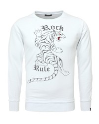 weißes bedrucktes Sweatshirt von Key Largo