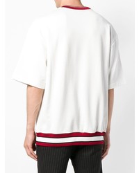 weißes bedrucktes Sweatshirt von Dolce & Gabbana