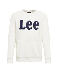 weißes bedrucktes Sweatshirt von Lee