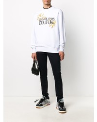 weißes bedrucktes Sweatshirt von VERSACE JEANS COUTURE