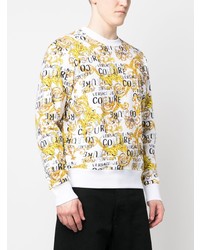 weißes bedrucktes Sweatshirt von VERSACE JEANS COUTURE