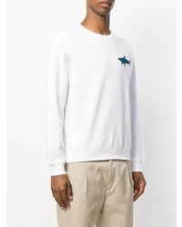 weißes bedrucktes Sweatshirt von Paul & Shark