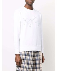 weißes bedrucktes Sweatshirt von Kiton