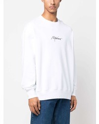 weißes bedrucktes Sweatshirt von Moschino