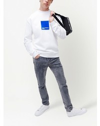 weißes bedrucktes Sweatshirt von KARL LAGERFELD JEANS