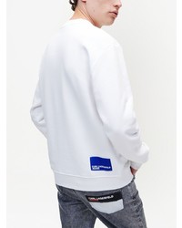 weißes bedrucktes Sweatshirt von KARL LAGERFELD JEANS