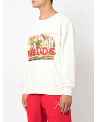 weißes bedrucktes Sweatshirt von Rhude