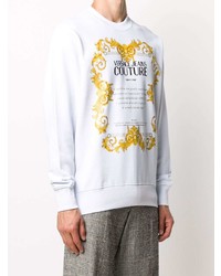 weißes bedrucktes Sweatshirt von VERSACE JEANS COUTURE