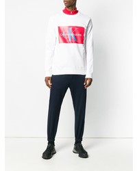 weißes bedrucktes Sweatshirt von Calvin Klein Jeans