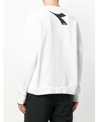 weißes bedrucktes Sweatshirt von MSGM