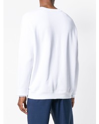 weißes bedrucktes Sweatshirt von MSGM