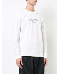 weißes bedrucktes Sweatshirt von A.P.C.