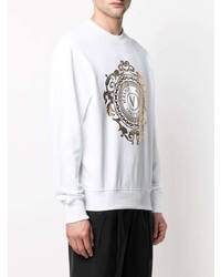 weißes bedrucktes Sweatshirt von VERSACE JEANS COUTURE