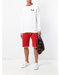 weißes bedrucktes Sweatshirt von MSGM