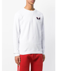 weißes bedrucktes Sweatshirt von MSGM