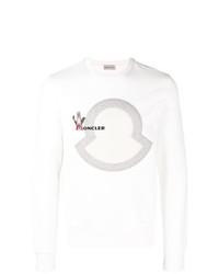 weißes bedrucktes Sweatshirt von Moncler