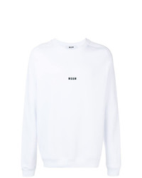 weißes bedrucktes Sweatshirt von MSGM