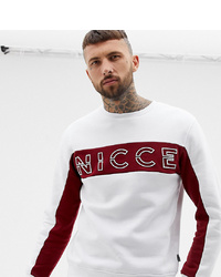 weißes bedrucktes Sweatshirt von Nicce London