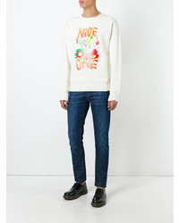 weißes bedrucktes Sweatshirt von Stella McCartney