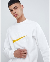 weißes bedrucktes Sweatshirt von Nike SB
